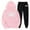 Pink, variant on EHQJNJ Dressy Pant Suits for Women Petite Women‘S Pant Sets Two Piece Outfits Love Print Cute Matching Set Long Sleeve Hoodie Plus Size Trendy Sweatsuits 70S Outfits for Women Plus Size