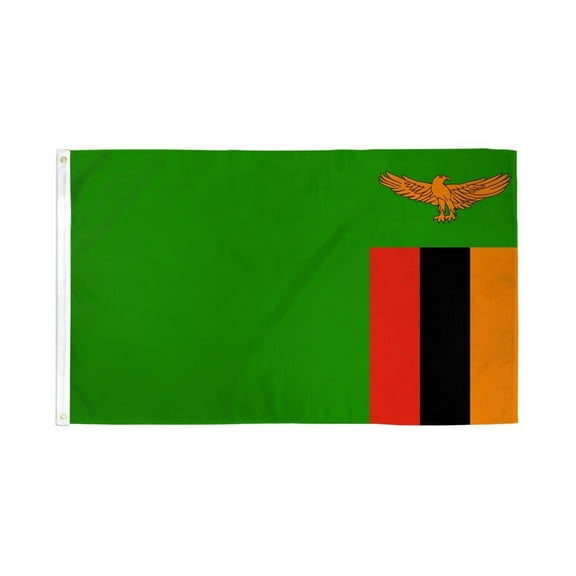 Zambia Flag 3x5ft Poly