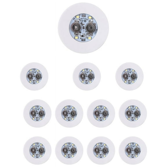 LED Coaster,12 Pack Light Up Coasters,LED Bottle Lights,LED Sticker Coaster Discs for Flash Cup