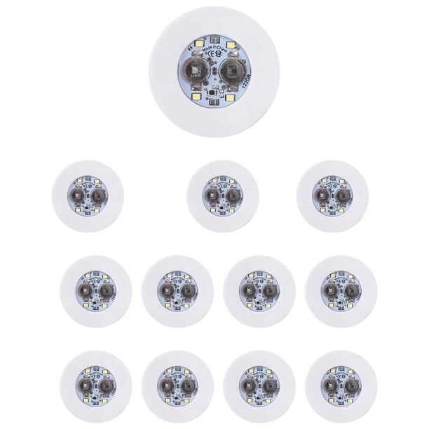Posavasos LED, Paquete de 12 Posavasos con Luz, Luces LED para , Discos de Posavasos con Pegatinas LED Que Se Iluminan para la con Luz de Flash
