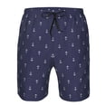 thumbnail image 3 of Goofa Anchors Heart Blue Printed Mens Swim Trunks Summer Quick Dry Short Beach Swimwear Bathing Suits-, 3 of 9