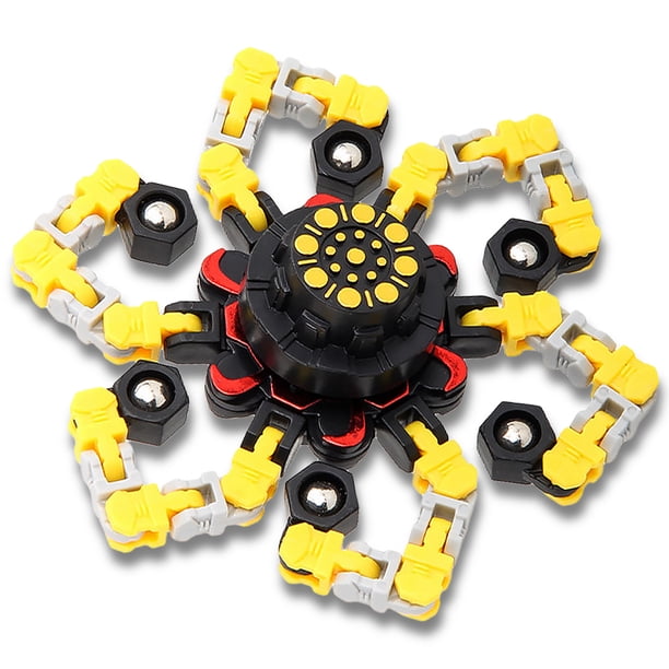 Vogacara Niños Fingertip Kids Transformable Cojinete de alta velocidad Mini juguete giratorio con ventosa Juguete rojo Juguetes Amarillo Vogacara FN000971-02B