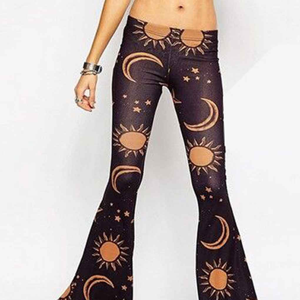 sun and moon flare pants