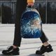 thumbnail image 2 of Easygdp White Jellyfish Dansing in the Ocean Mochila Ligera de 15 Pulgadas para Estudiantes, Mochila Cómoda para la Escuela y Viajes, Correas Ajustables, 2 of 6