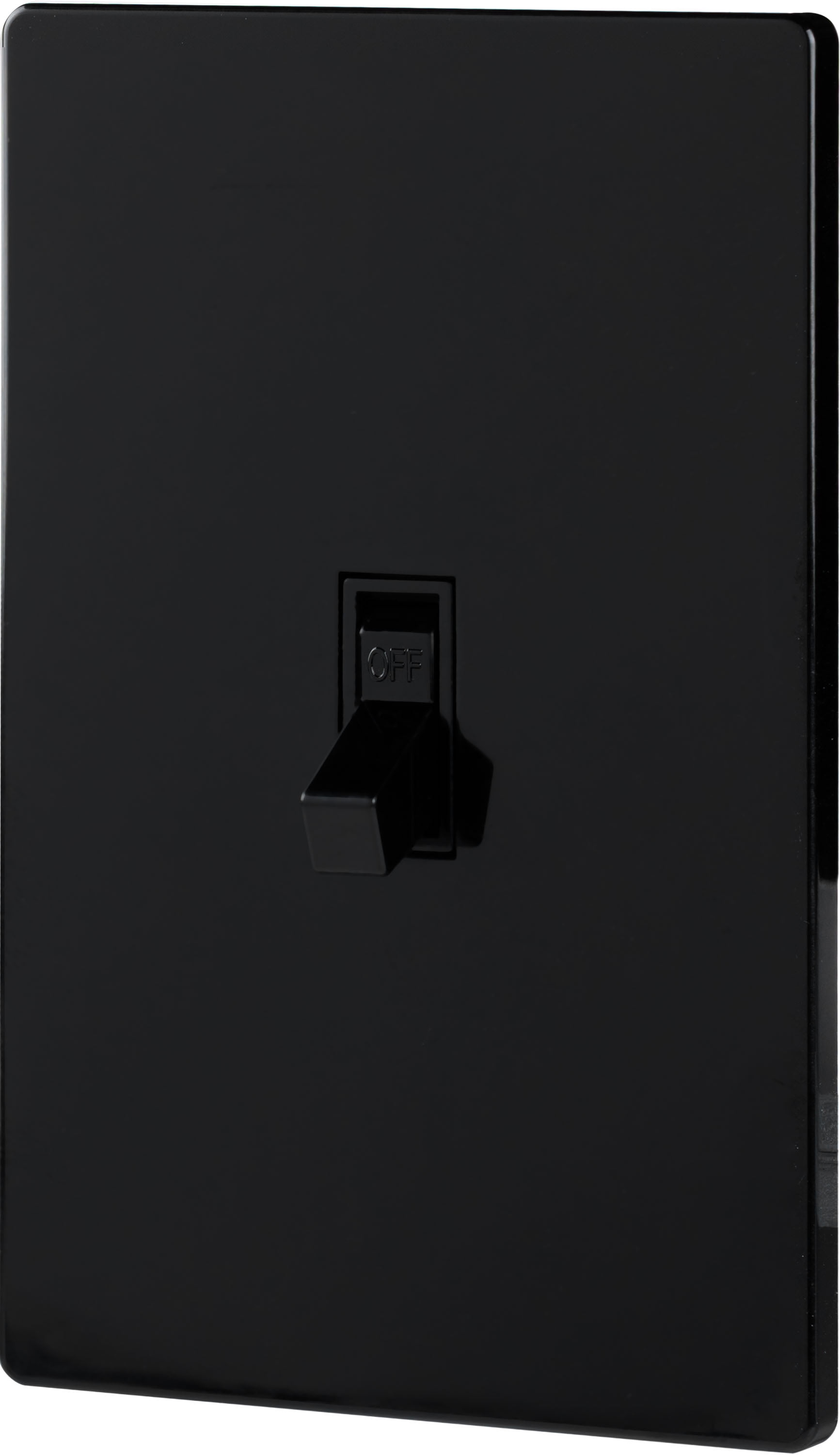 Ultra Pro Screwless Wallplate, Switch Plate, Single Toggle, Black