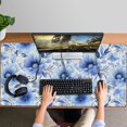 thumbnail image 4 of Long Mouse Pads for Desk,Pioneer Flower Floral Print Pattern Desk Mats on Top Of Desks, Desk Mouse Pad Extra Large with 3mm Non-Slip Base and Stitched Edge for Gaming,Office,Work,Home 47.3"x23.6", 4 of 6