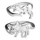 thumbnail image 3 of Anillo De Dinosaurio [Yue Xinghui] Conjunto De 2 Piezas De Propiedad Intelectual Procesada, Anillo De Dinosaurio Ajustable De Apertura, Anillo De Aleación Sin Plomo, Lindo Anillo ANGGREK Finger Ring, 3 of 8