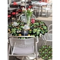 thumbnail image 4 of Outdoor Tablecloth with Umbrella Hole and Zipper, St. Patrick's Day Round Table Cloth 54 Inch Waterproof Tablecloth, Luck Shamrocks Beer Harp Horseshoes Envelope Picnic Table Cover for Patio Camping, 4 of 7