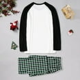 thumbnail image 4 of Pyjamas de Noël pour la Famille Noël Femmes Blouse Imprimée Col Rond Hauts+pantalons Ensemble de Pyjamas Assortis pour la Famille Pyjamas pour Femmes Ensemble en Liquidation, 4 of 6