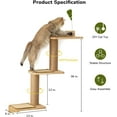 thumbnail image 2 of Cat Wall Shelves, 3 in 1 Transformable Cats Scratching Post Wall Mounted, DIY Kitten Walls Jungle and Perch Platform Supplies, Suit for Climb, Play, Nap, Scratch, 2 of 8