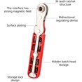 thumbnail image 4 of Bidirectional Ratchet Screwdriver Set Ratchet Wrenches Screwdriver Bit Set Ratchet Right Angle Screwdriver Ratchet Offse, Length 13cm, Blue, 4 of 8