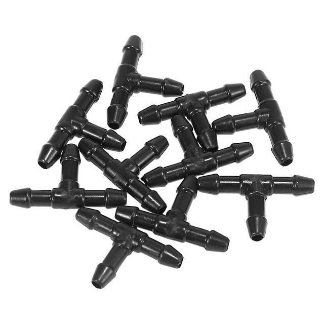 10pcs T Shaped Plastic 3 Way Windshield Washer Hose Connector Tube Pipe Fitting Splitter Adapter for Car Auto