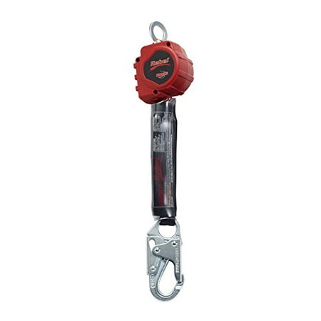 Self Retracting Web - 3M Protecta 3100400 Self Retracting Lifeline Rebel 6' (18M) Web, Steel Snap Hook (No Top Con), Black/Red