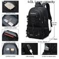 thumbnail image 3 of Mochila de viaje impermeable para hombre y mujer, bolsa ligera de 40L para senderismo al aire libre, camping, 3 of 4