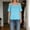 *Blue, variant on ClodeEU Womens Summer Plus Size Cold Shoulder Tops ,Casual Short Sleeve Scoop Neck Pleated T Shirts Blouse Blue,Womens Plus XL