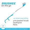 thumbnail image 2 of Brushee 3-in-1 Disposable Mini Toothbrush and Travel Toothbrush, 24-Pack, 2 of 8
