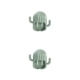 thumbnail image 3 of Billuyoard Soporte para cepillos de Baño de pared Universal Organizador de cepillos de de doble ranura Escurridor Soporte sin perforaciones Verde claro 2Conjunto, 3 of 6