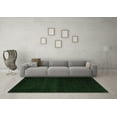 thumbnail image 3 of Ahgly Company Indoor Round Abstract Emerald Green Modern Area Rugs, 5' Round, 3 of 4