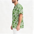 thumbnail image 4 of Fgvctg St. Patrick's Dayscrubs for Men Soft Short Sleeve Cute Shamrock Print Scrub Top Loose V Neck Work Shirt Scrubs Workwear Nursing Uniform Medical T Shirts with Pockets Fluorescent Green L, 4 of 6