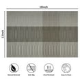 thumbnail image 5 of EVNELE Woven Placemats Set of 4, Light Gray Anti-Slip Heat PVC Resistant Kitchen Table Mats, 12×18 Inch, 5 of 6