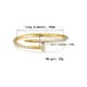 thumbnail image 5 of Brazalete en forma de clavo con zirconia de oro laminado, 5 of 8