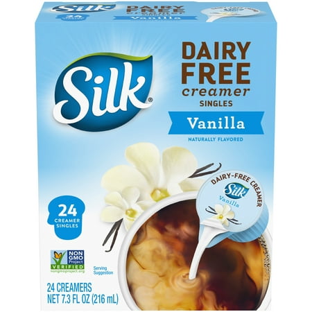 (2 pack) Silk Vanilla Dairy Free Creamer Singles 24ct