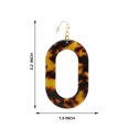 thumbnail image 3 of Oussum Tortoise Shell Oval Resin Earrings, 3 of 5