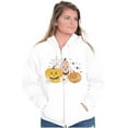 thumbnail image 3 of Vintage Halloween Jack-o-Lanterns Zip Up Hoodie Men's Women's Brisco Brands L, 3 of 5