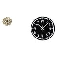 thumbnail image 1 of Escultura para colgar en la pared,Decoración de pared de metal para sala de estar,dormitorio y exterior.,Reloj de pared,Reloj de pared silencioso y decorativo que no hace tictac,Reloj moderno, 1 of 8