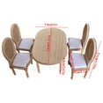 thumbnail image 2 of Sillas Del Comedor 1/12 Mesa de la Casa de Juguetes Y Cuatro Sillas Cocina Decoración Del Comedor Mesa Del Comedor, 2 of 8