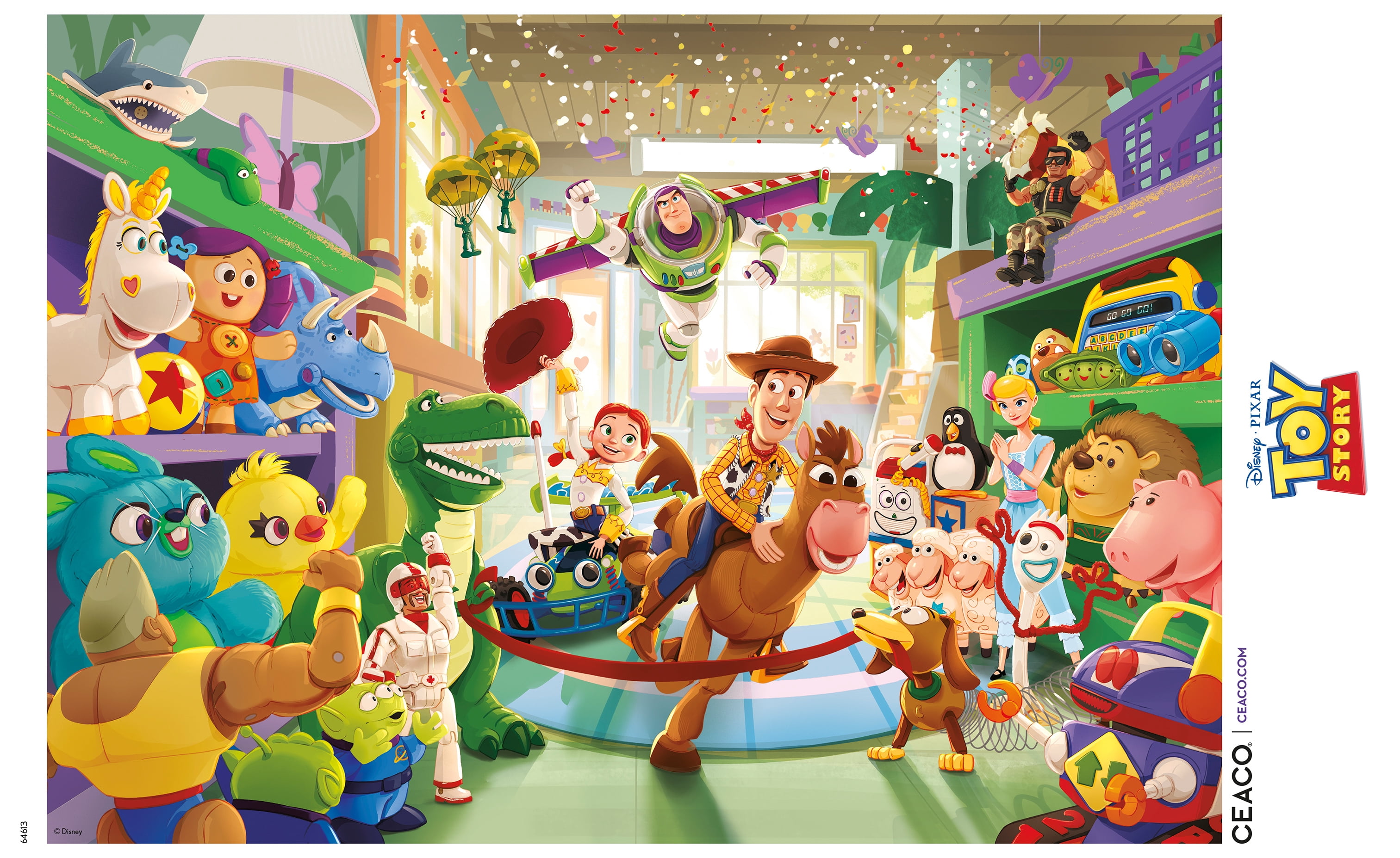Ceaco Disney Pixar Toy Story Giddy Up 300-Piece Interlocking Jigsaw Puzzle for Adults Ages 14+