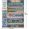 thumbnail image 6 of Daughter in Law Gifts for Mother Day, Daughter in Law Gifts for Birthday, Christmas, Daughters in-Law Blanket, 60"x50", 6 of 6