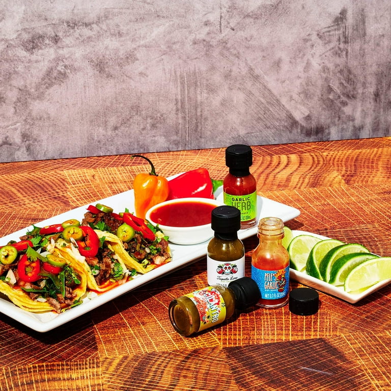 Thoughtfully Gourmet Holiday Hot Sauce Sampler Gift Set, 30-Pack