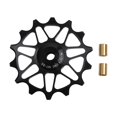 thumbnail image 1 of Aluminium Alloy Pulley Rear Derailleur Guide Bearing Wheel 12T 14T Black, 1 of 8