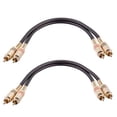 thumbnail image 3 of MesaSe 1Ft Double-Braided RCA Audio Patch Cables Corrosion-Resistant  -Free for Home Entertainment, 3 of 6