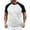 White, variant on Classics Men Raglan Contrast Tee Shirt Blend Comfort Fit Casual Wear Modern Style