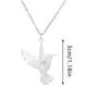 thumbnail image 5 of Cadena para clavícula con colgante de colibrí de acero inoxidable para mujer, collar corto con pájaro y golondrina, 5 of 6