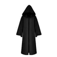 thumbnail image 1 of Cos2be Medieval Priest Monk Robe-Hooded Cap Cloak (Large, Black Hooded), 1 of 4