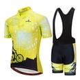 thumbnail image 1 of Summer Men's Cycling jersey Wear Strap Suit Set Ropa with Gel Pad MTB Bicycle, 1 of 5