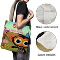 thumbnail image 3 of Super Simple Songs Bolso de tela con estampado de lienzo para mujer, bolsa de compras reutilizable y estética, con cremallera interior, regalo para mujer,40*40cm., 3 of 6