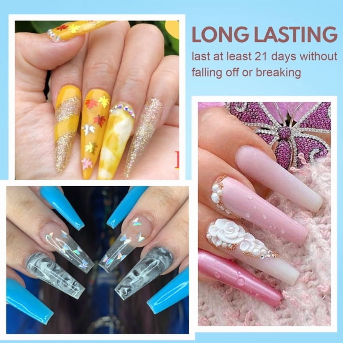 Acrylic Nail Kit Dip Powder Nail Kit Starter with Drill and UV Light, 20 Colors Fast Dry Powder Nail Dipping kit, with Base & Top Coat Activator Dip Nail Kit for French Nail Art Manicure DIY