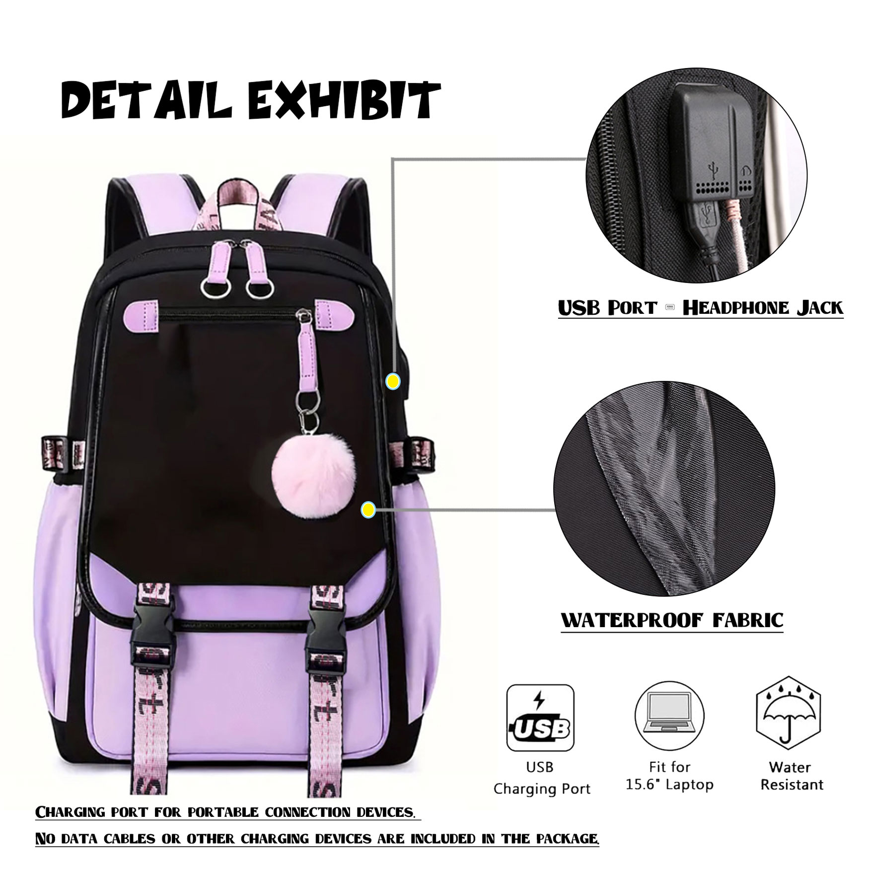 K-uromi Anime Mini Rucksack Für Mädchen – Kawaii, Wasserdicht, Einstellbar, Ideal Für Schule & Reise