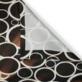 thumbnail image 3 of Ambesonne Industrial Kitchen Curtains, Round 3D Style Art, 55"x39", Dark Brown Caramel Cream, 3 of 3