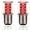 red, variant on 5PCS Motorcycle Flashing Brake Lights 1157-3014-30SMD
