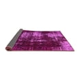 thumbnail image 2 of Ahgly Company Indoor Round Abstract Pink Modern Area Rugs, 3' Round, 2 of 4
