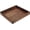 Square Walnut, variant on 12 Inches Small Hexagonal Black Walnut Wood Ottoman Tray with Handles, Serve Tea, Coffee Classic Wooden Decorative Serving Tray