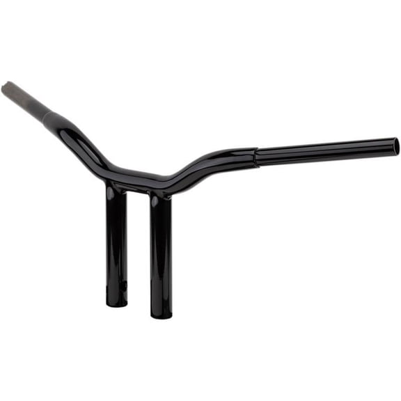LA Choppers LA-7337-12B 1-1/4in. Straight Risers for Welded Kage Fighter T-Bars - Gloss Black