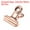 Rose Gold, variant on Uxcell Metal Hinge Clip Clamp 24x22x16mm Small Binder Clips 30 Pack  Bronze