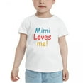 thumbnail image 2 of Mimi Loves Me Funny Toddler T-Shirts for Boys Girls (White, Youth L), 2 of 5