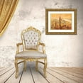 thumbnail image 3 of Florio, Luigi 32x25 Gold Ornate Wood Framed with Double Matting Museum Art Print Titled - Tramonto su Manhattan, 3 of 4